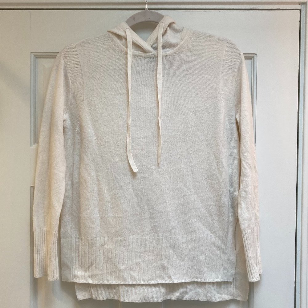 BANANA REPUBLIC White Hooded Sweater